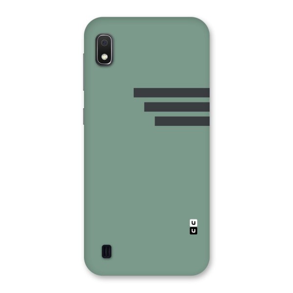 Solid Sports Stripe Back Case for Galaxy A10