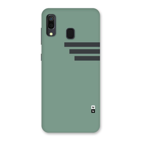 Solid Sports Stripe Back Case for Galaxy A30