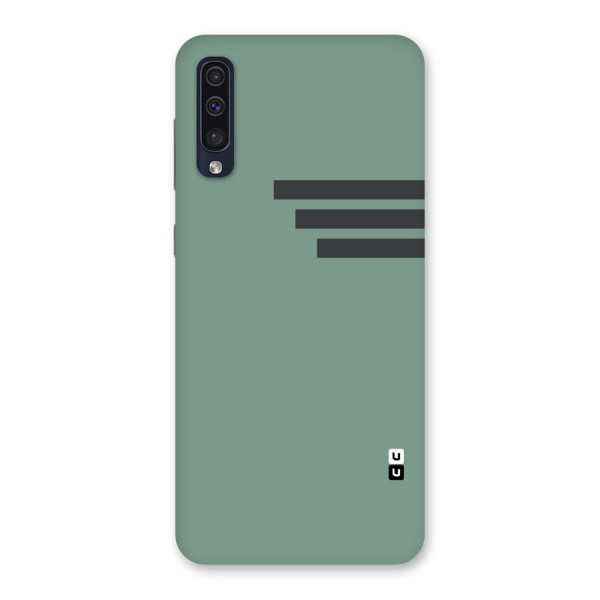 Solid Sports Stripe Back Case for Galaxy A50