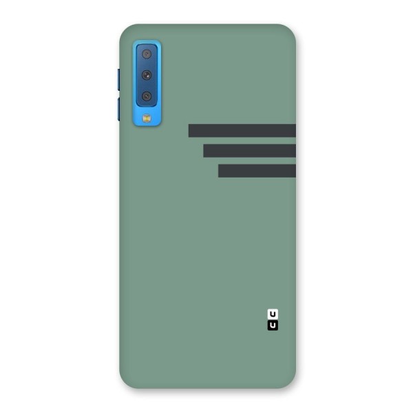 Solid Sports Stripe Back Case for Galaxy A7 (2018)