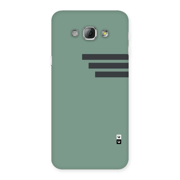 Solid Sports Stripe Back Case for Galaxy A8