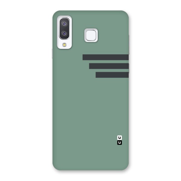 Solid Sports Stripe Back Case for Galaxy A8 Star