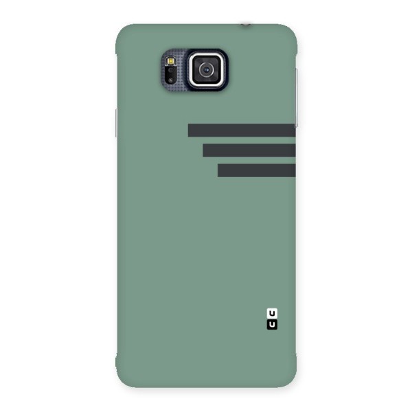 Solid Sports Stripe Back Case for Galaxy Alpha