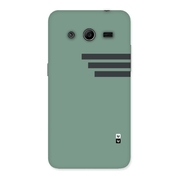 Solid Sports Stripe Back Case for Galaxy Core 2
