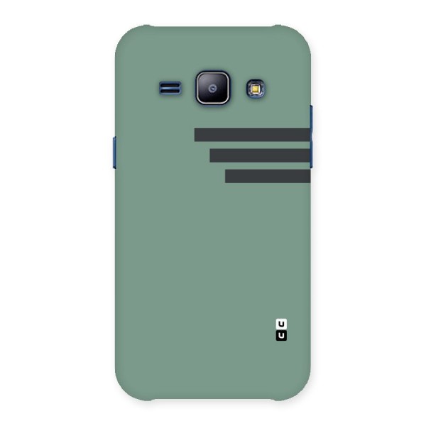 Solid Sports Stripe Back Case for Galaxy J1