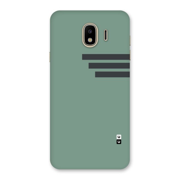 Solid Sports Stripe Back Case for Galaxy J4