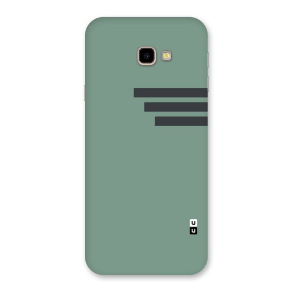 Solid Sports Stripe Back Case for Galaxy J4 Plus