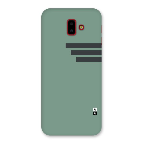 Solid Sports Stripe Back Case for Galaxy J6 Plus