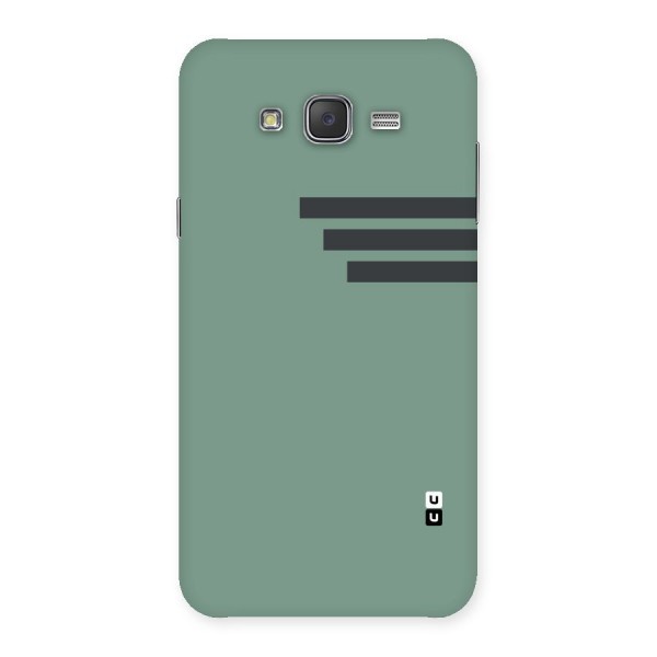 Solid Sports Stripe Back Case for Galaxy J7