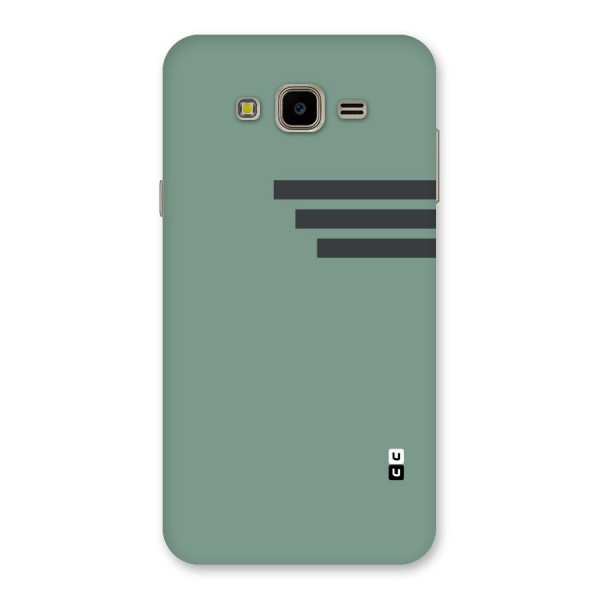 Solid Sports Stripe Back Case for Galaxy J7 Nxt