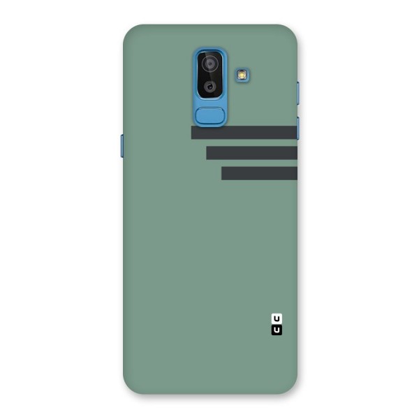 Solid Sports Stripe Back Case for Galaxy J8