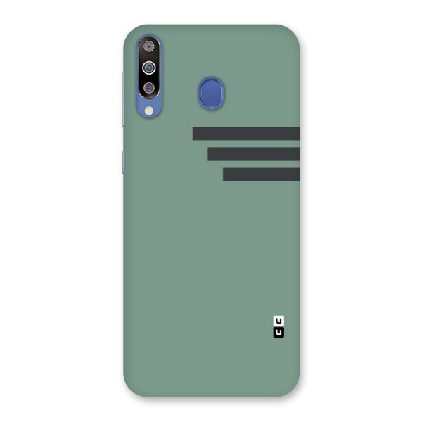 Solid Sports Stripe Back Case for Galaxy M30