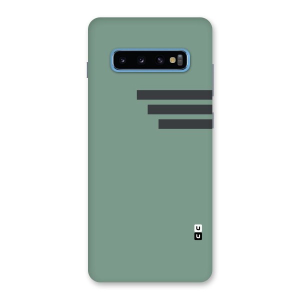 Solid Sports Stripe Back Case for Galaxy S10 Plus
