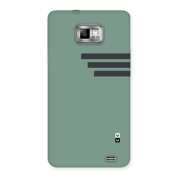 Solid Sports Stripe Back Case for Galaxy S2