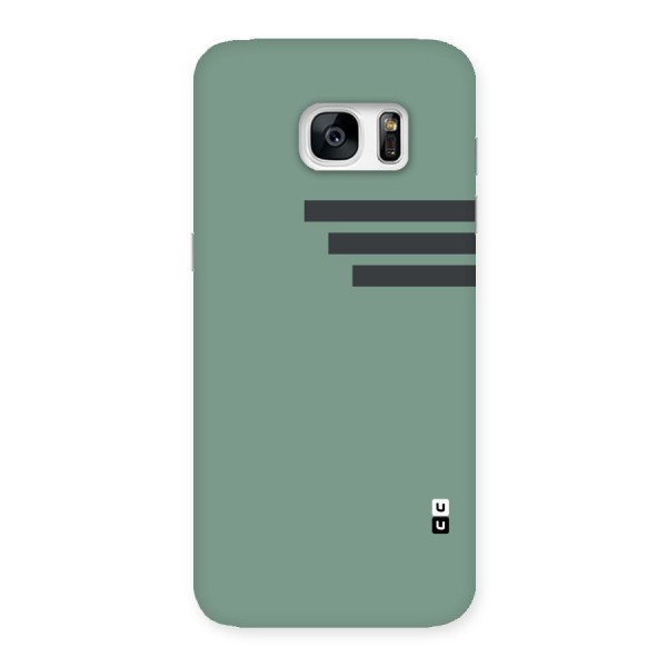 Solid Sports Stripe Back Case for Galaxy S7 Edge
