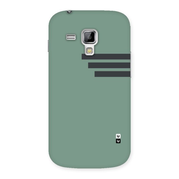 Solid Sports Stripe Back Case for Galaxy S Duos