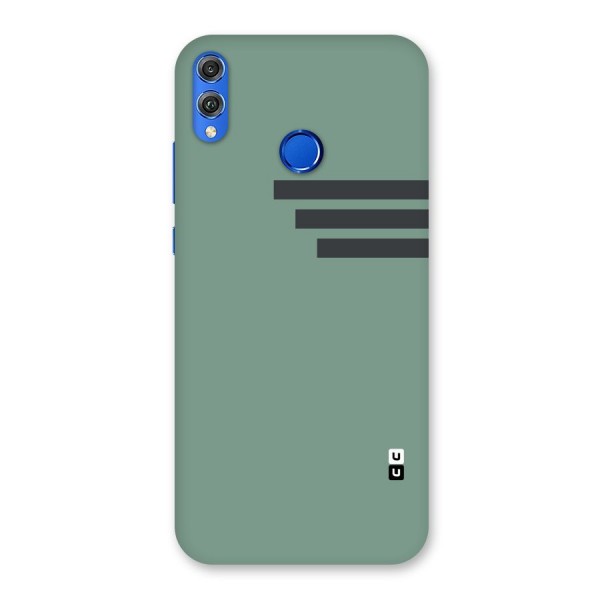 Solid Sports Stripe Back Case for Honor 8X