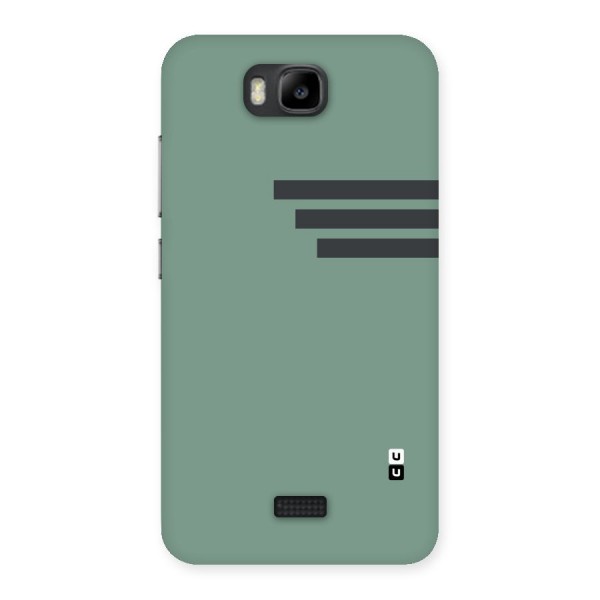 Solid Sports Stripe Back Case for Honor Bee