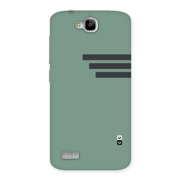 Solid Sports Stripe Back Case for Honor Holly