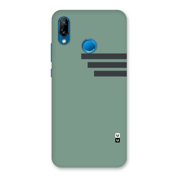 Solid Sports Stripe Back Case for Huawei P20 Lite