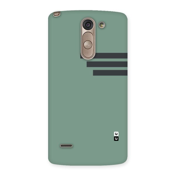 Solid Sports Stripe Back Case for LG G3 Stylus