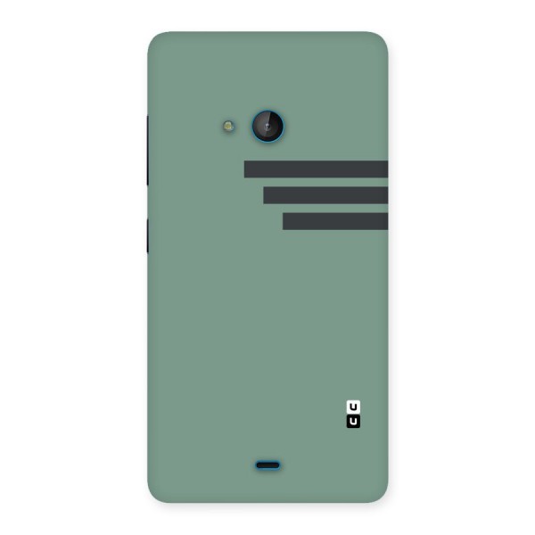 Solid Sports Stripe Back Case for Lumia 540