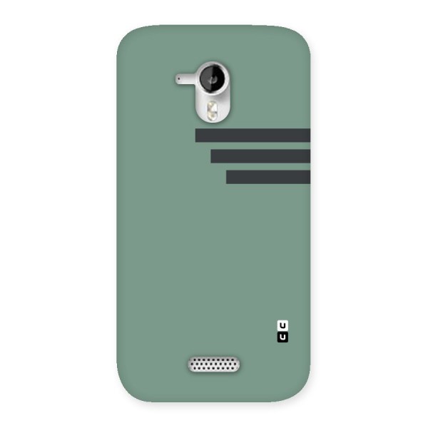 Solid Sports Stripe Back Case for Micromax Canvas HD A116