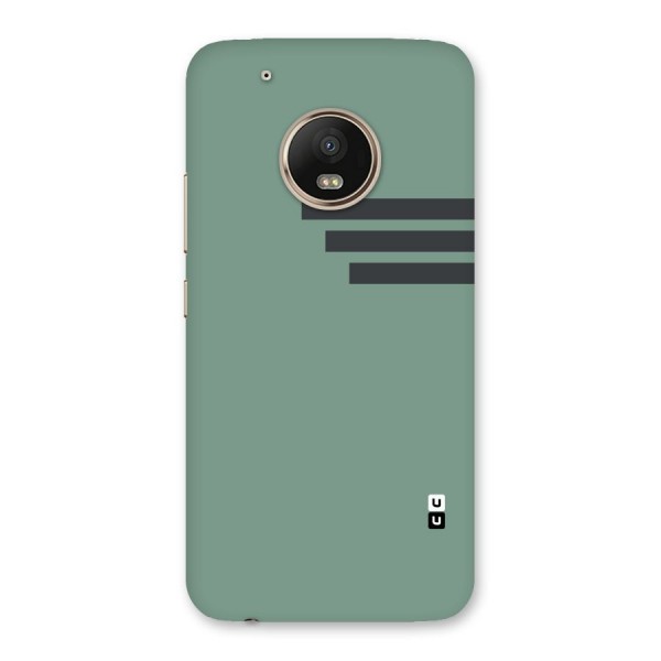 Solid Sports Stripe Back Case for Moto G5 Plus