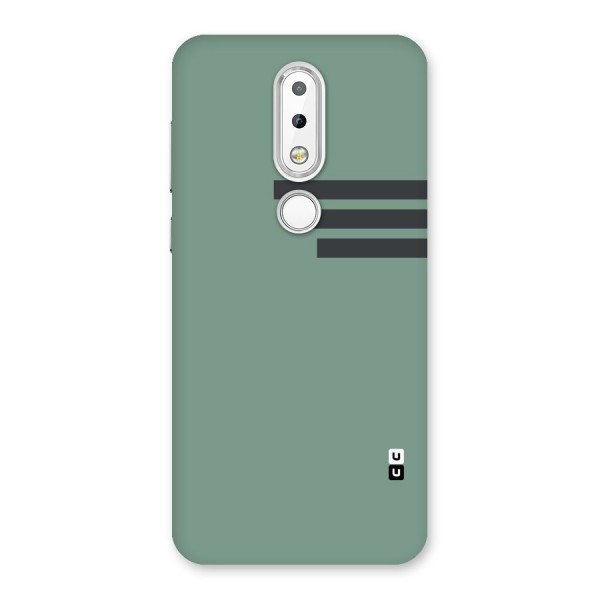 Solid Sports Stripe Back Case for Nokia 6.1 Plus