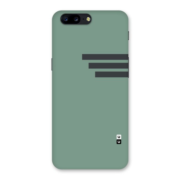 Solid Sports Stripe Back Case for OnePlus 5
