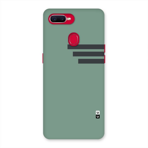 Solid Sports Stripe Back Case for Oppo F9 Pro