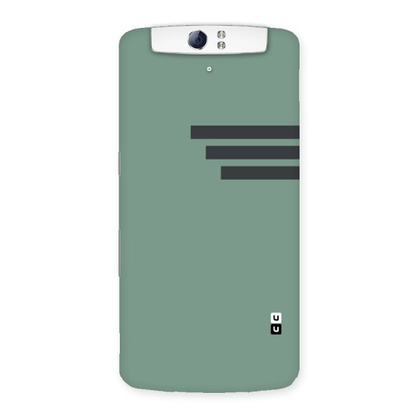 Solid Sports Stripe Back Case for Oppo N1