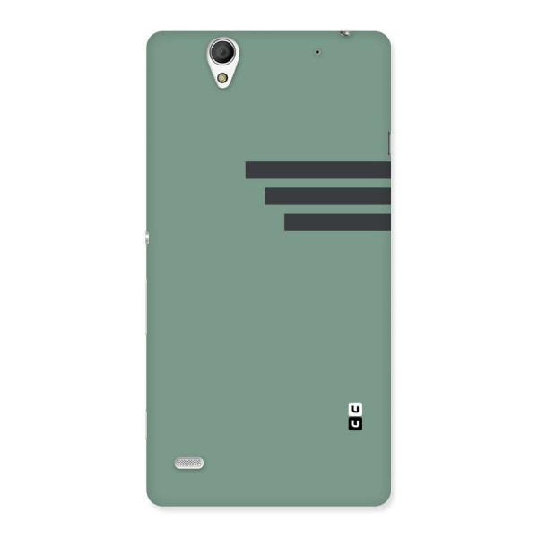 Solid Sports Stripe Back Case for Sony Xperia C4