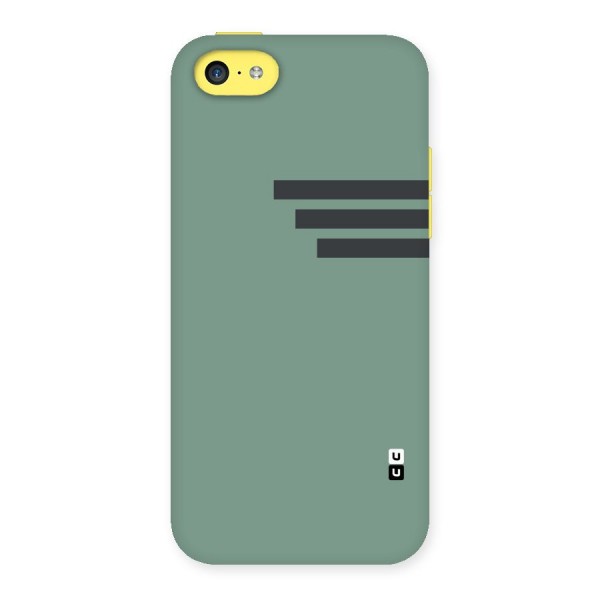 Solid Sports Stripe Back Case for iPhone 5C