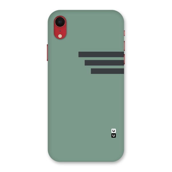 Solid Sports Stripe Back Case for iPhone XR