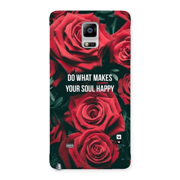 Soul Happy Back Case for Galaxy Note 4