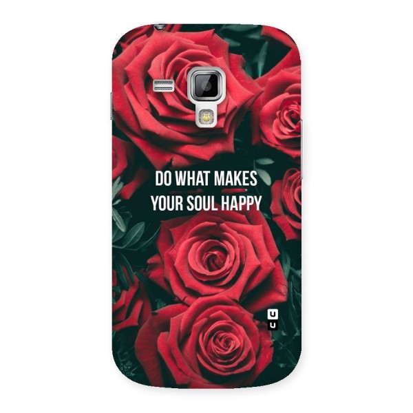 Soul Happy Back Case for Galaxy S Duos