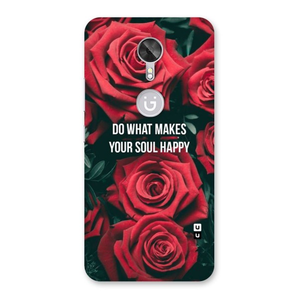 Soul Happy Back Case for Gionee A1