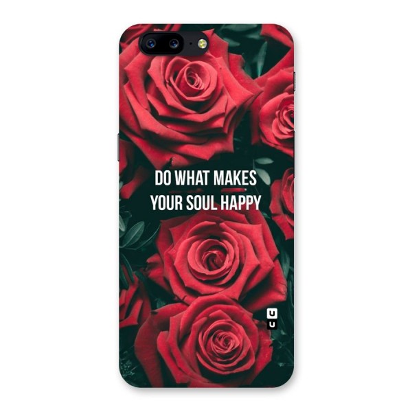 Soul Happy Back Case for OnePlus 5