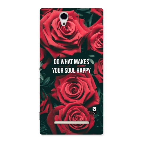 Soul Happy Back Case for Sony Xperia C3