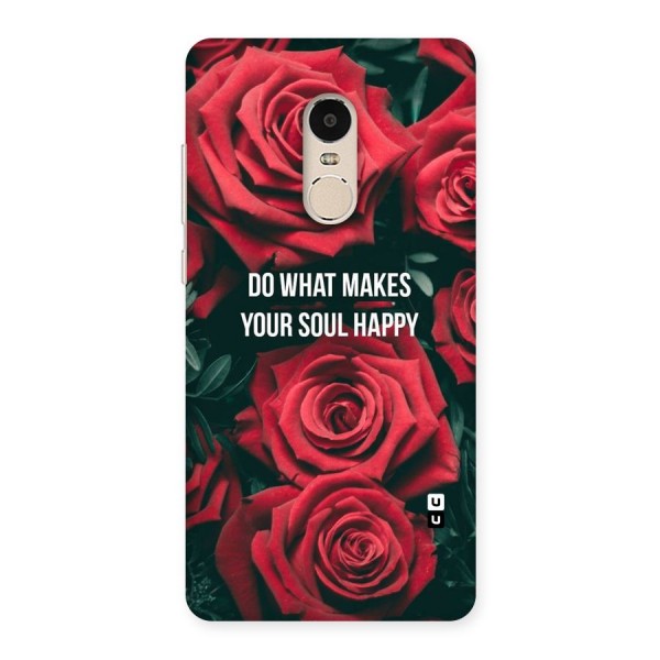Soul Happy Back Case for Xiaomi Redmi Note 4