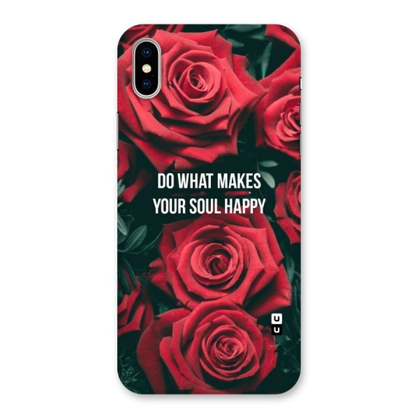 Soul Happy Back Case for iPhone X