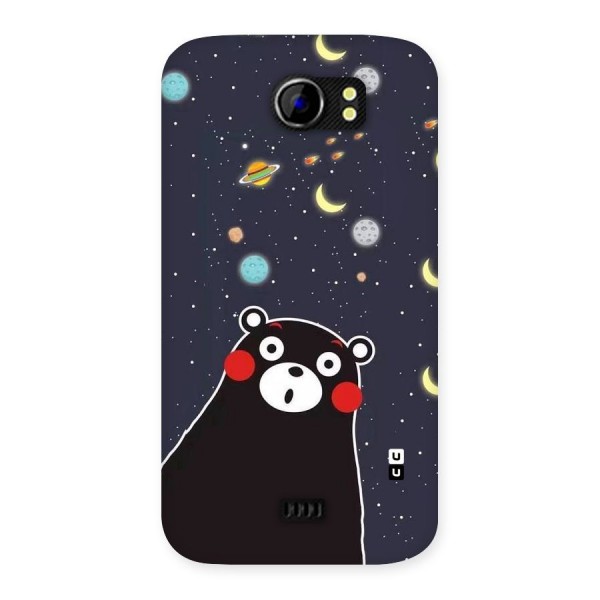 Space Bear Back Case for Micromax Canvas 2 A110