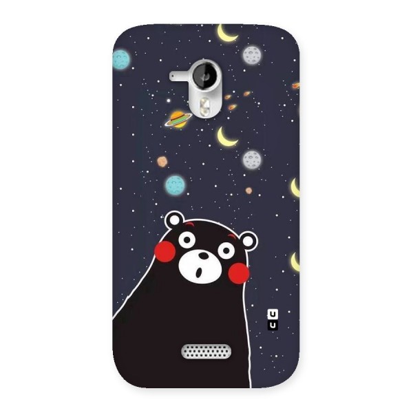 Space Bear Back Case for Micromax Canvas HD A116