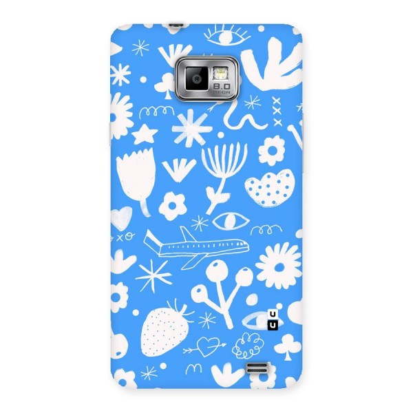 Space Blue Pattern Back Case for Galaxy S2