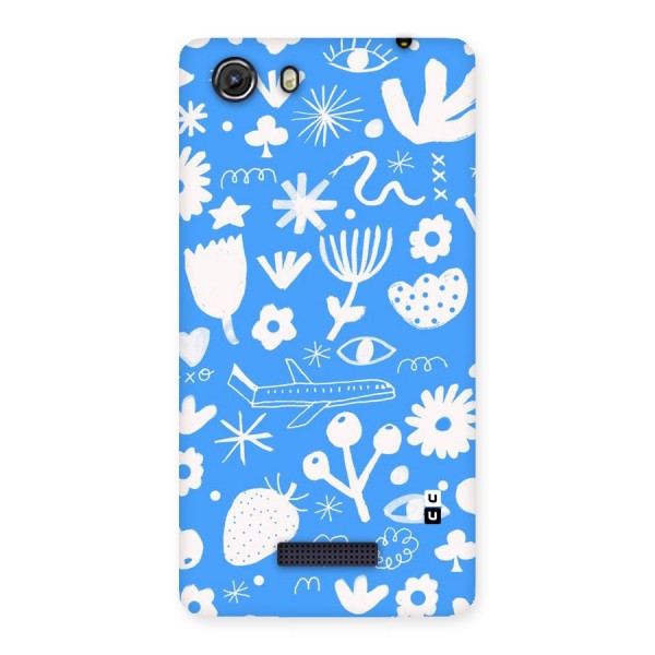 Space Blue Pattern Back Case for Micromax Unite 3