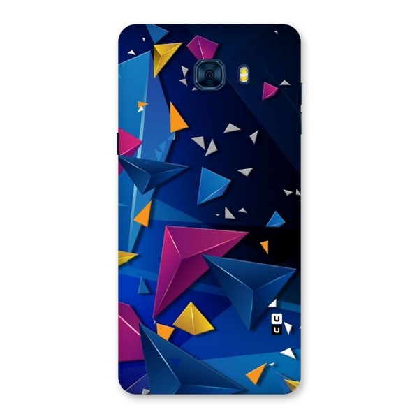 Space Colored Triangles Back Case for Galaxy C7 Pro