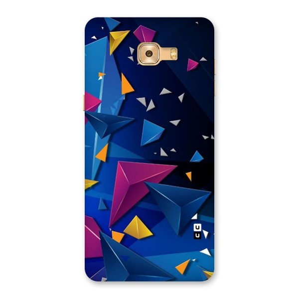 Space Colored Triangles Back Case for Galaxy C9 Pro