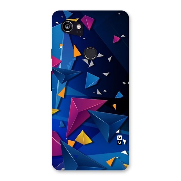 Space Colored Triangles Back Case for Google Pixel 2 XL