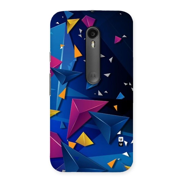 Space Colored Triangles Back Case for Moto G Turbo